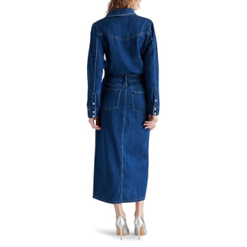 Steve Madden Dakoda Dress Blue with Pockets for Women