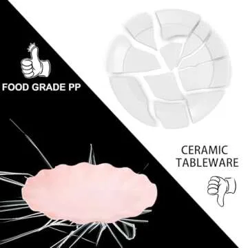 LIYH 24pcs Pink Plates Reusable,Pink Plastic Plate Durable and Microwave Dishwasher Safe,Baby Shower Plate, Light Weight Daisy Plastic Plates for Wedding Party Birthday