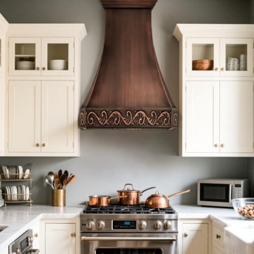 CT Copper Tailor Hammered Copper Vent Hood 30''