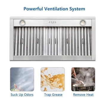 CT Copper Tailor Hammered Copper Vent Hood 30''