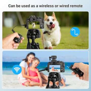 JJC Radio Wireless Remote Control Shutter Release for Canon EOS Rebel T7 T6 T5 EOS R6 Mark II R6 R7 R8 R10 R100 RP R T8i T7i T6i T6s T5i T4i SL3 SL2 SL1 EOS 2000D 70D 77D 80D 90D M5 M6 Mark II & More