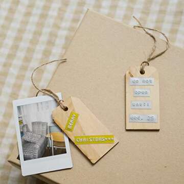 Motex Embossing Label Maker, Labeling Tool, Old School Label Maker, for Manual Label Embossing- E-101 (1 Wheel, White)