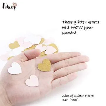Haley Glitter Heart Confetti for Magical Celebrations