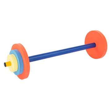 Hey! Play! Toy Bench and Leg Press – Children’s Play Workout Equipment for Beginner Exercise, Weightlifting, Powerlifting - for Boys and Girls, Brown (80-SH-04)