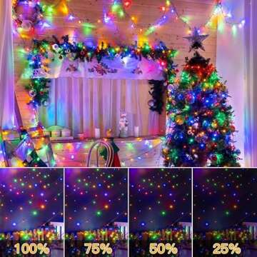 Ollny Christmas Lights: 500LED 164FT Multicolor String Lights