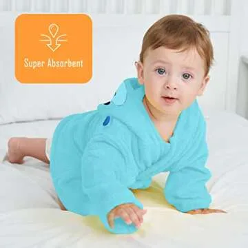 Sunny zzzZZ 2 Pack Unisex Baby Plush Animal Face Robe for 0-9 Months - Neutral Design Softest Newborn Clothes for Boys and Girls - Baby Essentials Registry Search Gifts - Owl and Rhino