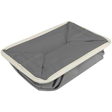 Sorbus Fabric Storage Cubes 15 Inch - Big Sturdy Collapsible Storage Bins with Dual Handles - Foldable Baskets for Organizing -Decorative Storage Baskets for Shelves | Home & Office Use -3 Pack| Grey