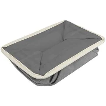 Sorbus Fabric Storage Cubes 15 Inch - Big Sturdy Collapsible Storage Bins with Dual Handles - Foldable Baskets for Organizing -Decorative Storage Baskets for Shelves | Home & Office Use -3 Pack| Grey