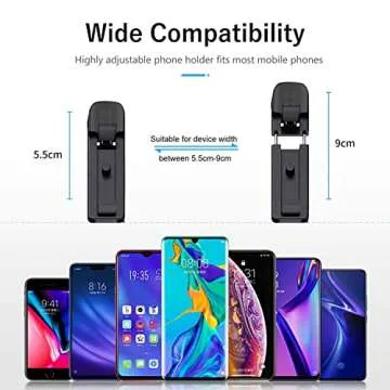 Selfie Stick Tripod with Remote - Portable Bluetooth Travel Cell Phone Stand Compatible for All Smar...