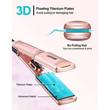 Bcway Professional Hair Straightener for Sleek Styles