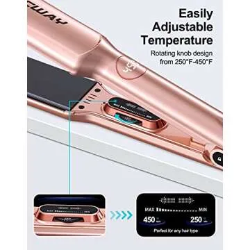 Bcway Professional Hair Straightener for Sleek Styles