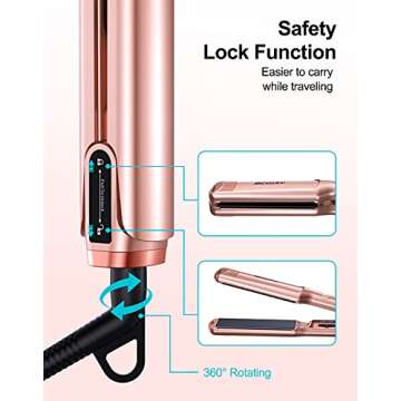 Bcway Professional Hair Straightener for Sleek Styles