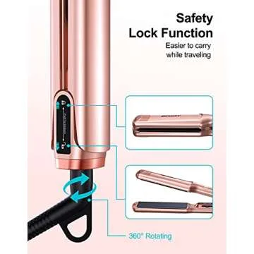 Bcway Professional Hair Straightener for Sleek Styles