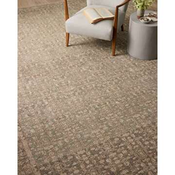 Loloi Angela Rose Aubrey Collection AUB-04 Sage/Bark 2'-6" x 7'-6", .19" Pile Height, Runner Rug