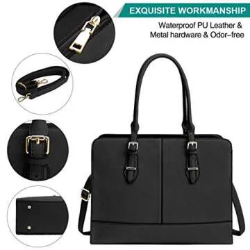 Stylish Laptop Bag for Women – Waterproof & Spacious Tote