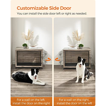 Feandrea Dog Crate Furniture Stylish Modern Kennel