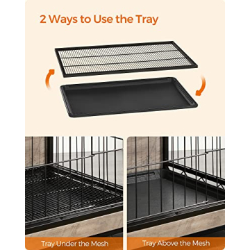 Feandrea Dog Crate Furniture Stylish Modern Kennel