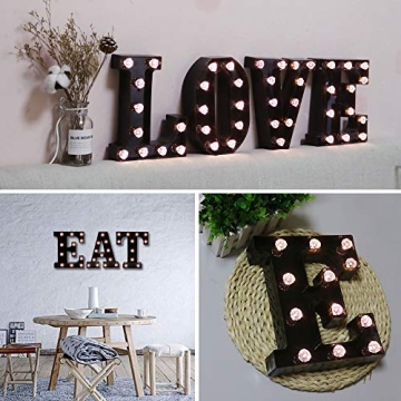 LED Black Marquee Letters with Remote Control and Diamond Bulbs