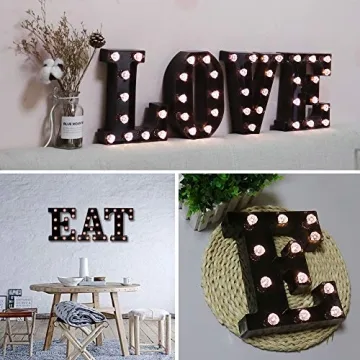 LED Black Marquee Letters with Remote Control and Diamond Bulbs