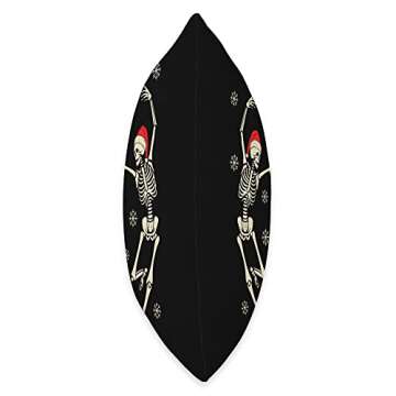 Witchy Christmas Gifts and Creepmas Tees Dancing Skeletons Christmas, Dark Aesthetic Holiday Throw P...