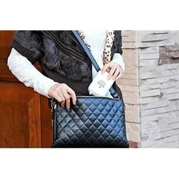 GracesDawn Pill Box Portable for Travel 8 Compartments Weekly Medicine Vitamin Plastic Pill Organizer Good for Purse and Pocket（4 Pack）