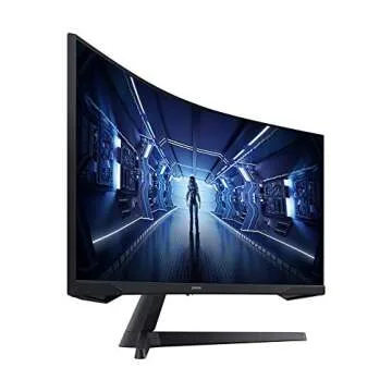 SAMSUNG 34-Inch Odyssey G5 Ultra-Wide Gaming Monitor with 1000R Curved Screen, 165Hz, 1ms, FreeSync Premium, WQHD (LC34G55TWWNXZA, 2020 Model), Black (Renewed)