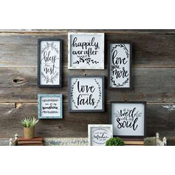Brownlow Gifts Love You More Framed Linen Sign