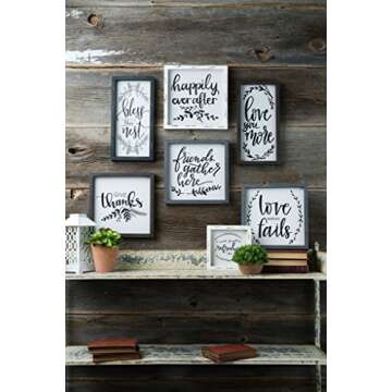 Brownlow Gifts Love You More Framed Linen Sign