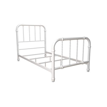 Stylish DHP Jenny Lind Kids Metal Bed Frame with Storage