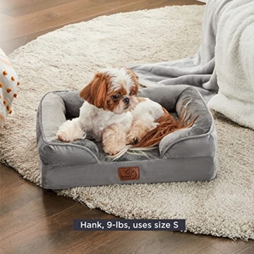 Bedsure Cat & Dog Beds - Washable, Supportive, Grey