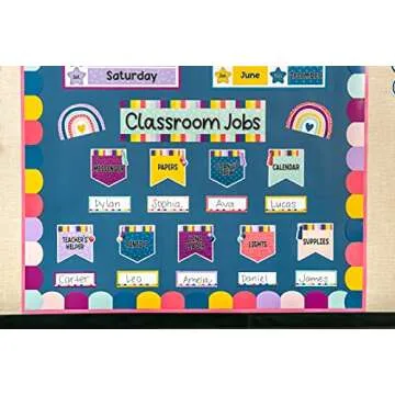 Teacher Created Resources Oh Happy Day Classroom Jobs Mini Bulletin Board Set