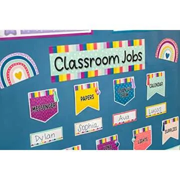 Oh Happy Day Classroom Jobs Mini Bulletin Board Set