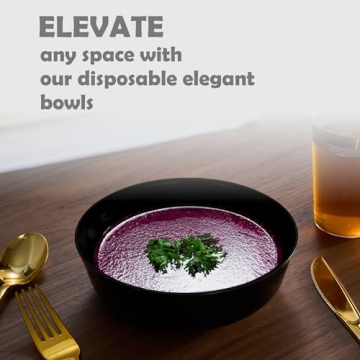 Stylish Disposable Plastic Soup Bowls for Events