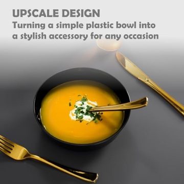 Stylish Disposable Plastic Soup Bowls for Events