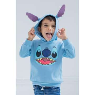 Disney Lilo & Stitch Toddler Boys Fleece Hoodie - Stylish & Comfy