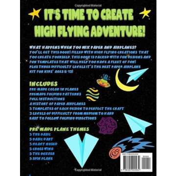 Paper Airplanes: For Kids (Ages 8-12) Ready to Fold and Fly Paper Airplane Kit with Instructions and...
