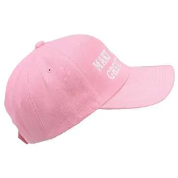 Tropic Hats Adult MAGA Trump Cap Pink Adjustable Style