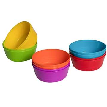 Klickpick Colorful Kids Bowls Set - Fun and Durable