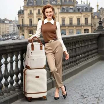 Coolife Suitcase Set: 3 Piece Luggage Set with Backpack, Lightweight, TSA Lock