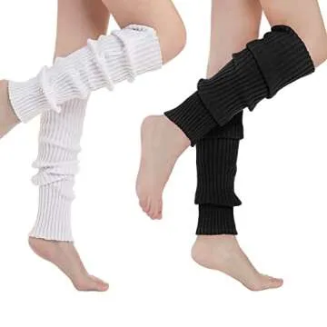 Leg Warmers for Women Ankle Warmers Plus Size Leg Warmers Black Leg Warmers White Leg Warmers Winter Kawaii Leg Warmers