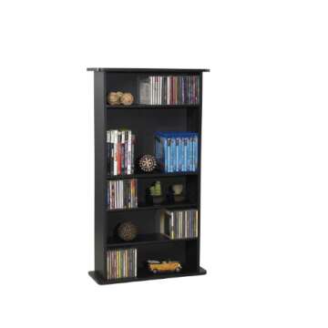 Atlantic Drawbridge Media Storage Cabinet - Organize optical media, up to 240 CD, or 108 DVD, or 132...