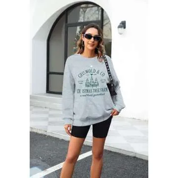 Cozy JINTING Christmas Sweatshirt for Women