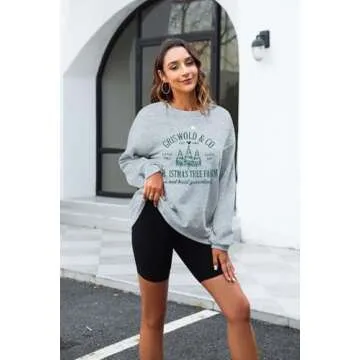 Cozy JINTING Christmas Sweatshirt for Women