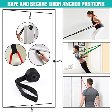 Durable Resistance Bands Set for Full-Body Workout & Therapy