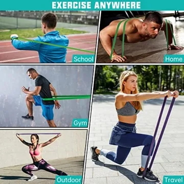 Durable Resistance Bands Set for Full-Body Workout & Therapy