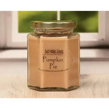 Pumpkin Pie Scented Blended Soy Candle | Hand Poured Fall Fragrance Candles | Made in The USA by Just Makes Scents