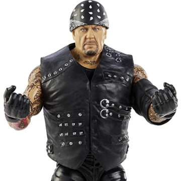 WWE Undertaker Top Picks Elite Collection Action Figure with Boneyard Match Accessories, 6-inch Posa...