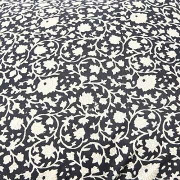 Creative Co-Op Vintage Floral Block Pattern Decorative Pillow