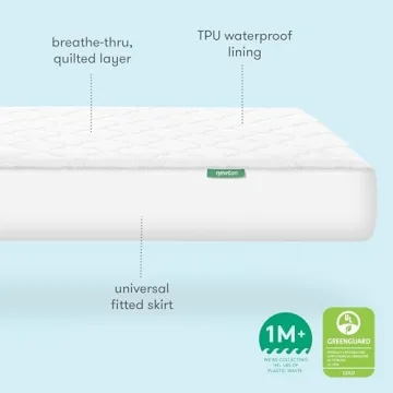 Newton Baby Waterproof Crib Mattress Pad for Comfortable Sleep