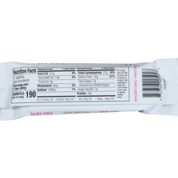 No Cow Protein Bars, Birthday Cake, 20g Plant Based Vegan Protein, Keto Friendly, Low Sugar, Low Carb, Low Calorie, Gluten Free, Naturally Sweetened, Dairy Free, Non GMO, Kosher, 1 Count (Pack of 5)
